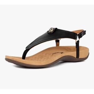 Athlefit Women's Orthopedic Sandals Thong T-Strap Casual Arch Support Sz 9.5